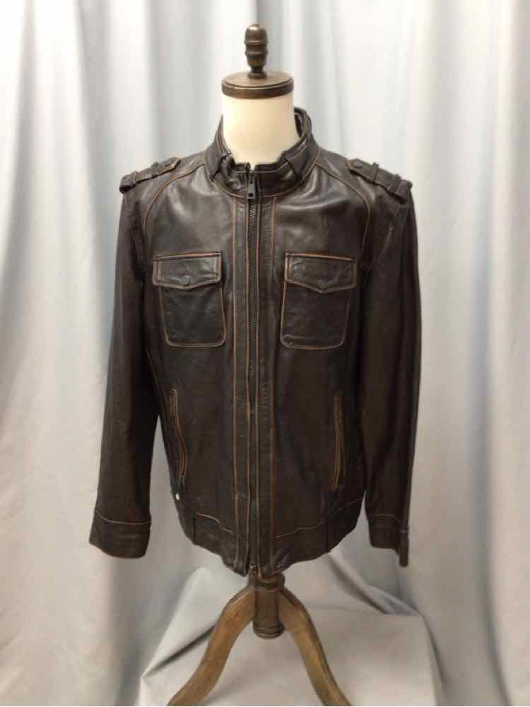 SIZE X LARGE BLACK RIVET Men's COATS