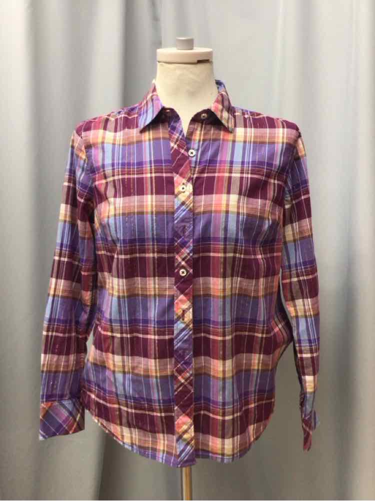 TALBOTS SIZE MEDIUM PET Ladies BLOUSE