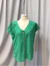VINTAGE ROSE SIZE LARGE Ladies BLOUSE