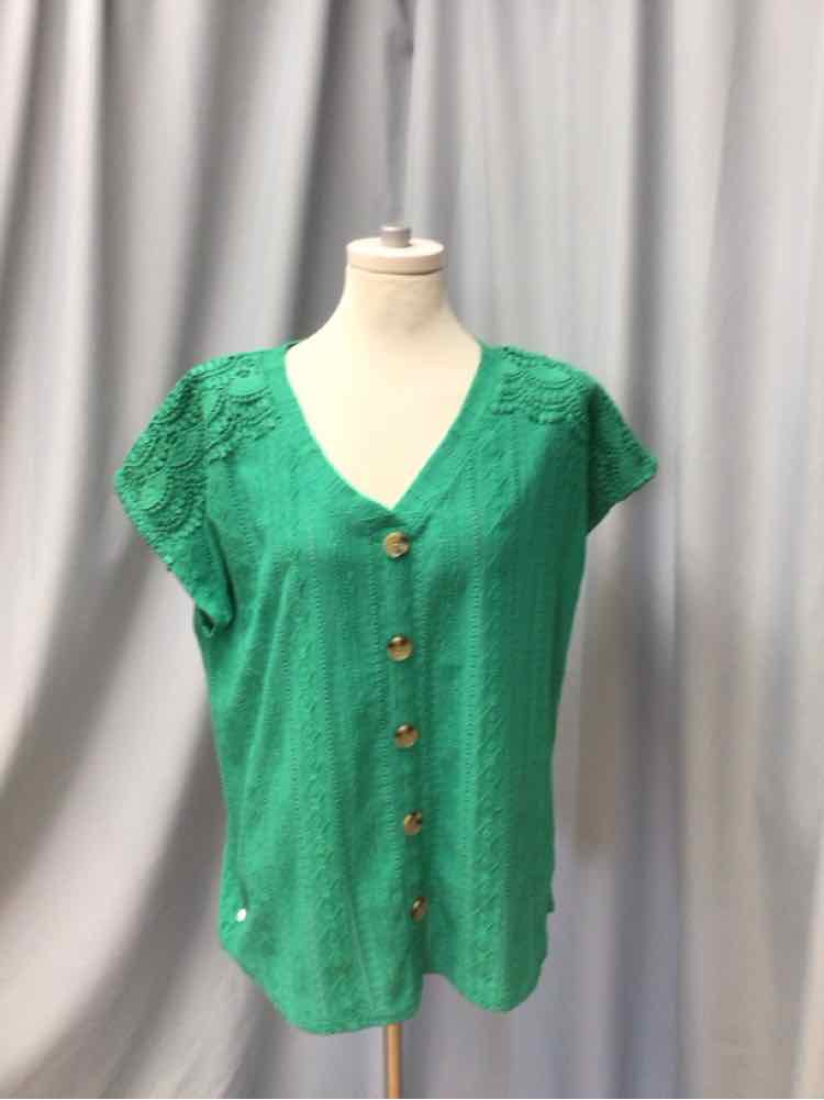 VINTAGE ROSE SIZE LARGE Ladies BLOUSE