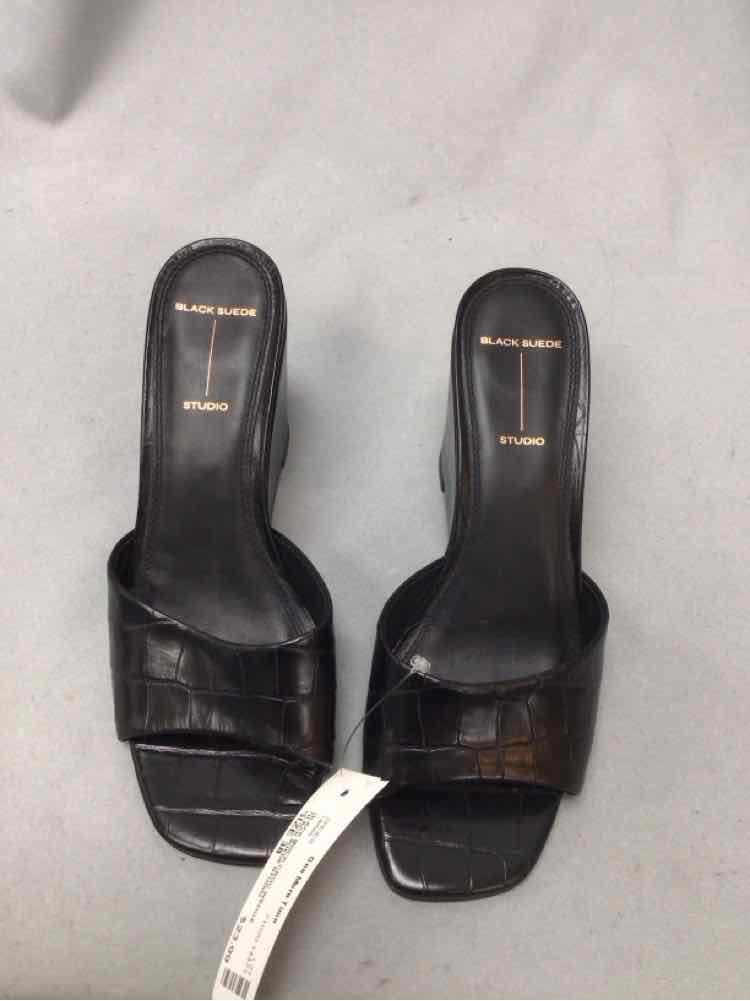 BLACK SUEDE STUDIO SIZE 38 Ladies SHOES
